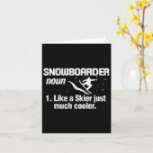 Carte Snowboarder Définition Signification Snowboard Sno (Fleur jaune)