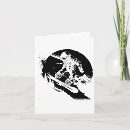 Carte Snowboarder Graphic Freestyle Snowboard (Devant)