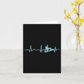 Carte Snowboarder Heartbeat Snowboard Ski (Fleur jaune)