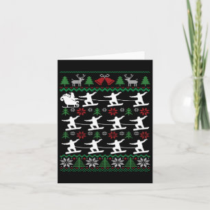 Carte Snowboarders Pulling Père Noël Snowboard Noël