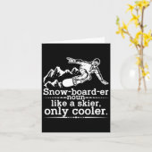 Carte Snowboardeur Définition Funny Snowboard Winter S (Fleur jaune)