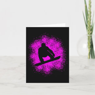 Carte Snowboardeur Snowboard Femmes Hommes