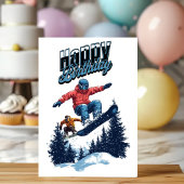 Carte Snowboarding Birthday Cards