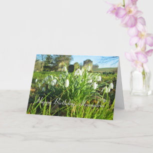 Carte Snowdrops à Sunshine - Anniversaire personnalisé