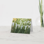Carte Snowdrops blank notecard (Devant)