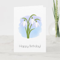 Snowdrops Spring Flowers - Joyeux anniversaire