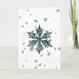 Carte Snowflake chatoyante 1