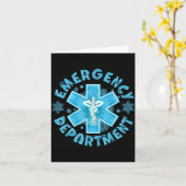 Carte Snowflake Emergency Department Winter Er Ed Nurse (Fleur jaune)