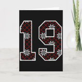 Carte Snowflake Ugly Christmas Number 19 Uniform #19 Jer (Devant)
