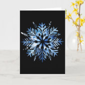 Carte Snowflake Winter Christmas Matching  (Fleur jaune)
