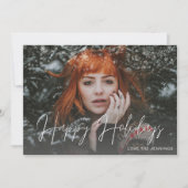 Carte Snowflakes Light & Photo (s) Holiday (Devant)