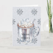 Carte Snowflakes Silver Warm Warm Cocaca Noël (Devant)