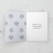 Carte Snowflakes Silver Warm Warm Cocaca Noël (Intérieur)