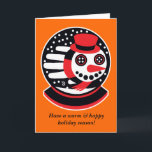 Carte Snowman<br><div class="desc">Customize the text on this card to send your best wishes to friends and family This Snowman est la part d'a great family of other Critters.</div>