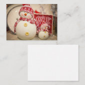 carte snowman (Devant / Derrière)