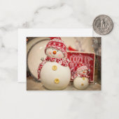 carte snowman (Devant/Arrière en situation)