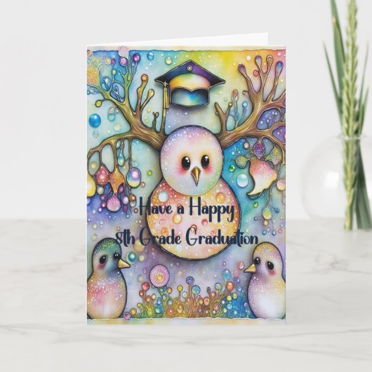 Carte Snowman 8th Grade Graduation Card (Devant)