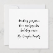 Carte Snowman avec les cardinaux rouges Snowman (Dos)