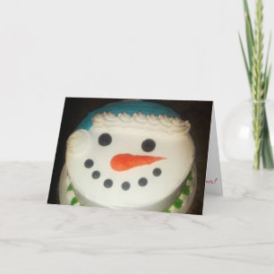 Carte “Snowman Cake" Christmas Card #1