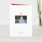 Carte Snowman Christmas Grandson (Dos)