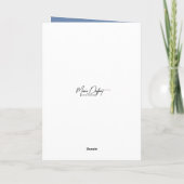 Carte Snowman de Noël avec chien (Dos)