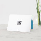 Carte Snowman de Noël avec JOIE Texte (Dos)