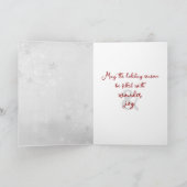 Carte Snowman De Vacances À La Neige D'Hiver (Intérieur)