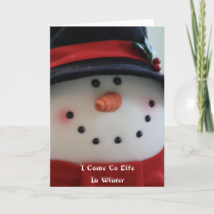 Carte Snowman Dream