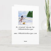 Carte Snowman et Kitty (Dos)