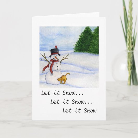 Carte Snowman et Kitty (Devant)