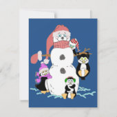 Carte Snowman et Penguin (Devant)