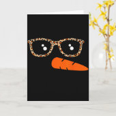 Carte Snowman Face Carrot Nose Christmas Winter Cosplay  (Fleur jaune)