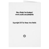 Carte Snowman "HAPPY NEW YEAR" (Dos)