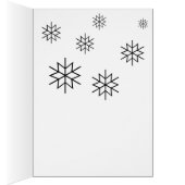 Carte Snowman "HAPPY NEW YEAR" (Intérieur (Droit))