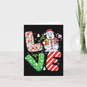 Carte Snowman Xmas Famille Conception de jumelage Snowma