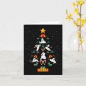 Carte Snowmobile Snowmobiling Christmas Tree Xmas  (Fleur jaune)