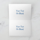 Carte Snowy Blue Trees - Joyeux Noël (Intérieur)