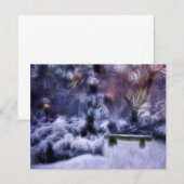 Carte Snowy Forest Winter (Devant / Derrière)