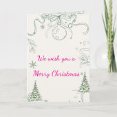 Carte Snowy Pines & Peace (Devant)