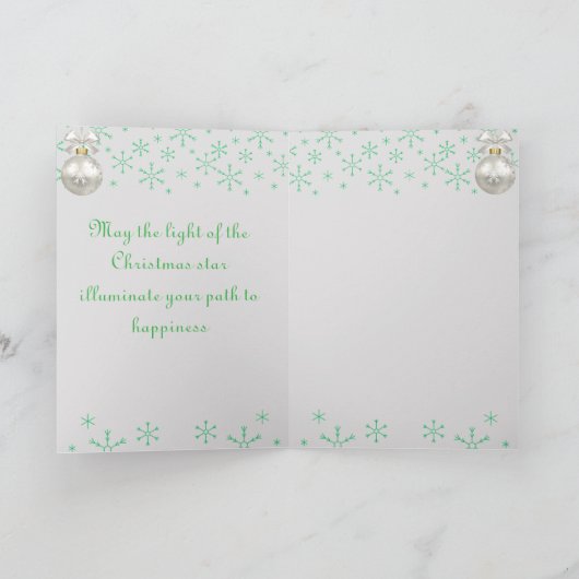 Carte Snowy Pines & Peace (Intérieur)