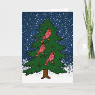 Carte Snowy Tree