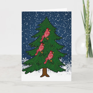 Carte Snowy Tree