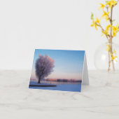 Carte Snowy Trees Note Card (Fleur jaune)