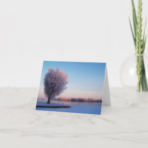 Carte Snowy Trees Note Card