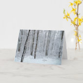 Carte Snowy White Poplar Forest (Fleur jaune)