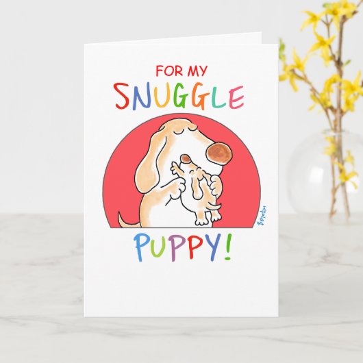 Carte SNUGLE PUPPY ! par Boynton (Fleur jaune)