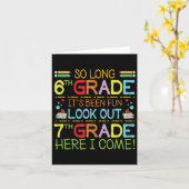 Carte So Long 6e année - Regarde dehors 7e année ! (Fleur jaune)