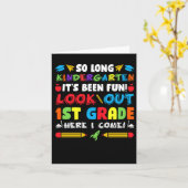 Carte So Long Kindergarten 1ère année (Fleur jaune)