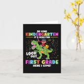 Carte So Long Kindergarten Graduation Cl 2023 Dinosaur K (Fleur jaune)