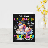 Carte So Long Kindergarten Graduation Cl 2025 Unicorn Ki (Fleur jaune)